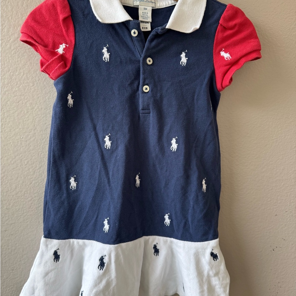 Ralph Lauren Kids polo pony mesh polo dress